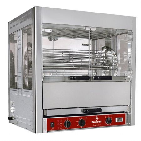 Rôtissoire professionnelle à balancelles 5 broches, 25 poulets, 8.5 kW - Diamond Promo - RPB-5C Rôtissoire professionnelle à balancelles 5 broches, 25 poulets, 8.5 kW - Diamond Promo - RPB-5C