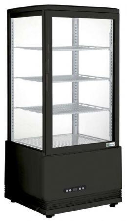 Vitrine comptoir présentation positive 78 L noire 452 mm - Afi-Collin-Lucy - RT-78LB-3 Vitrine comptoir présentation positive 78 L noire 452 mm - Afi-Collin-Lucy - RT-78LB-3