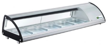 Saladette rfrigre positive vitre  poser 0 / +12C - 5xGN1/2