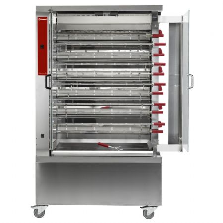 Rôtissoire professionnelle gaz 11 broches pour 66 poulets - Diamond - RVG/112-CM Rôtissoire professionnelle gaz 11 broches pour 66 poulets - Diamond - RVG/112-CM