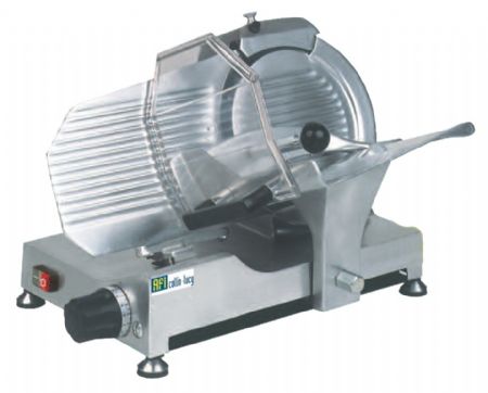 Trancheuse à jambon diamètre 250 mm avec chariot boulonné et aiguiseur incorporé - Afi-Collin-Lucy - S250