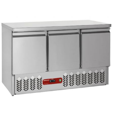 Table frigorifique 3 porte GN1/1 240L avec bloc de 2 tiroirs