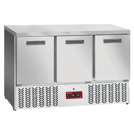 Table desserte réfrigérée 3 portes pleines GN 1/1 positive - Diamond Promo - SA36/X3 Table desserte réfrigérée 3 portes pleines GN 1/1 positive - Diamond Promo - SA36/X3