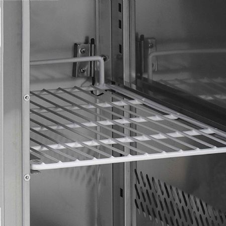 Comptoir pour saladette GN1/1 - 1 porte pleine inox 230 L +2 à +10 °C - Tefcold - SA912
