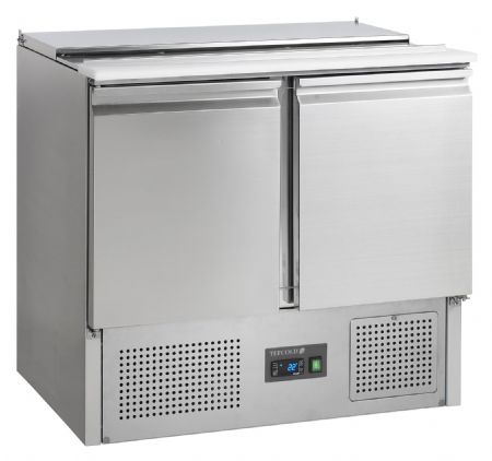 Saladette réfrigérée comptoir pour GN1/1 - 2 portes pleines positive - Tefcold - SA920