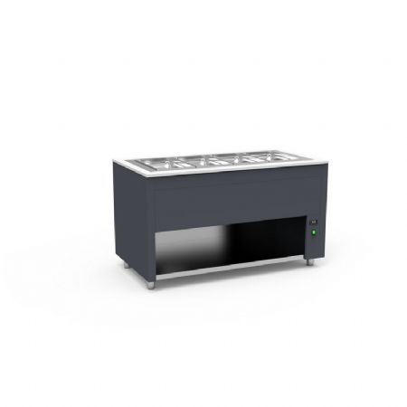 Buffet pro inox bain marie  eau couleur Gris - 935x850x850mm