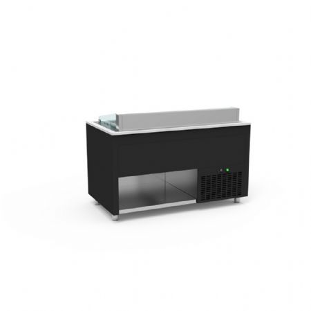 Self-service réfrigérée avec cuve froide et plan de travail en quartz - Eratos - SBCVM-4G-N