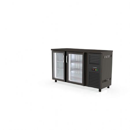 Arrière Bar 2 portes vitrées battantes 325 L positif - Coreco - SBE-150