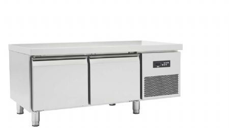 Soubassement professionnel rfrigre -2 / +8C avec 2 portes - profondeur 700 mm - 170L