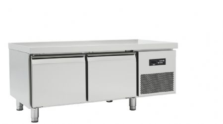 Soubassement professionnel rfrigre inox 2 portes 136L temp -2 / +8C - profondeur 600mm