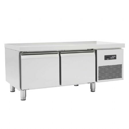 Soubassement professionnel rfrigre -2 / +8C avec 2 portes - profondeur 600 mm - 136L