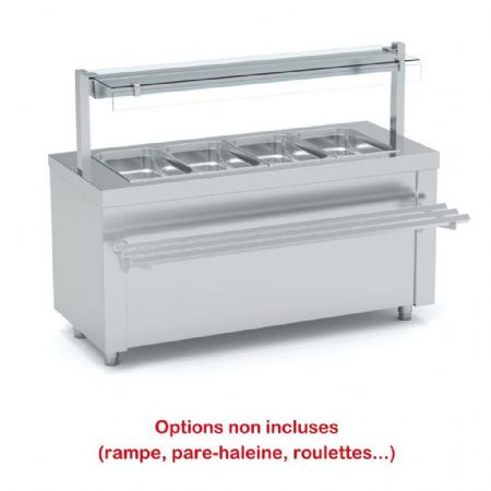Self-services chaud bain-marie sec capacité 6GN1/1-150 L - Eratos - SBSR-225