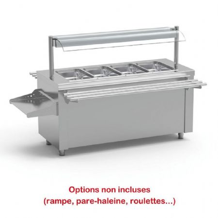 Self-services neutre 2000x700x850 mm capacité 5 GN-200 L - Eratos - SBVC-200