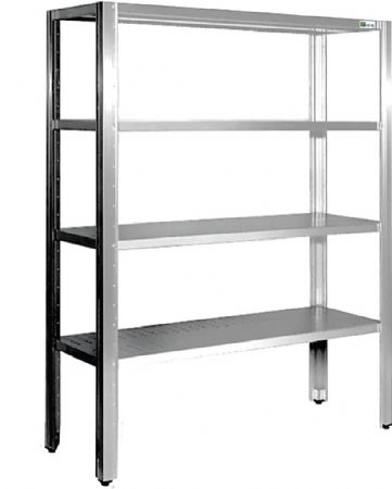 Rayonnage 4 niveaux inox AISI 304 800x500x1800 mm - Afi-Collin-Lucy - SC-085-D Rayonnage 4 niveaux inox AISI 304 800x500x1800 mm - Afi-Collin-Lucy - SC-085-D