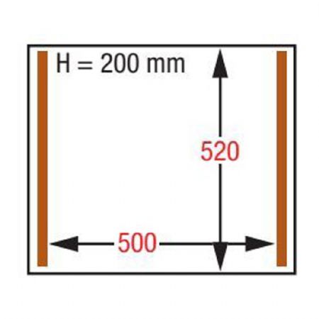 Machine sous vide professionnelle chambre 500x520x200 mm 2 barres de soudure 680x630x1020 mm - Diamond - SC-123T/S