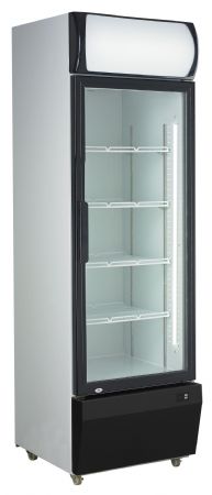Vitrine à boissons 1 porte battante vitrée, 335 L, +1/+10°C, fermeture à clé - l2g - SC-LD60A