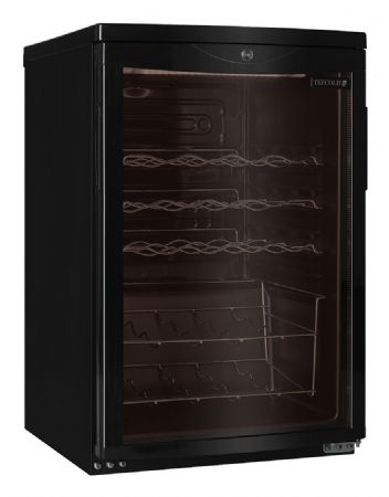 Cave à vins sous-comptoir noire 1 porte vitrée positive - Tefcold - SC85 BLACK