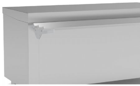 Rampe à plateaux linéaire avec tubes carrés - 1000x330