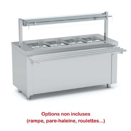 Self-service réfrigéré avec réserve 3 portes capacité 5 GN - Eratos - SCFR-200