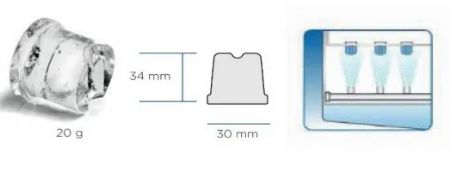 Machine  glaons gourmets refroidissement  air avec reserve 8,5kg - 31kg/24h