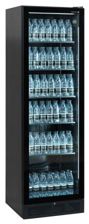 Vitrine réfrigérée noire 1 porte vitrée positive - Tefcold - SCU1425 FRAMELESS
