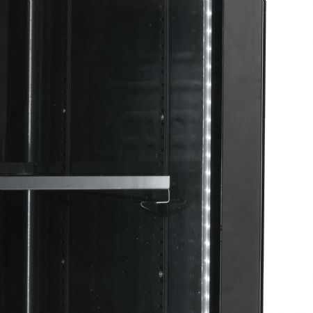 Vitrine réfrigérée noire 1 porte vitrée positive - Tefcold - SCU1425H