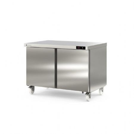 Table desserte réfrigérée positive 2 portes pleines 394 L - Coreco - SD-48