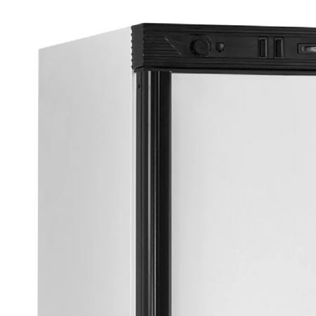 Armoire rfrigre  boissons blanche avec une porte pleine cadre noir 345 L - 595 x 640 x 1840 mm