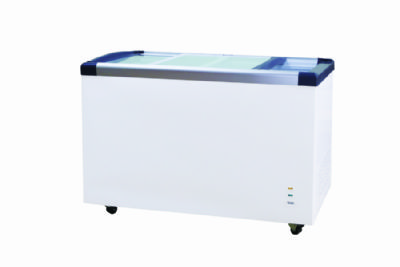 Conglateur bahut 2 portes vitres coulissantes -18/ -22C - 275L