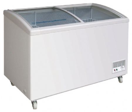 Congélateur professionnel couvercle vitré coulissant 328 L - Furnotel - SD3281F
