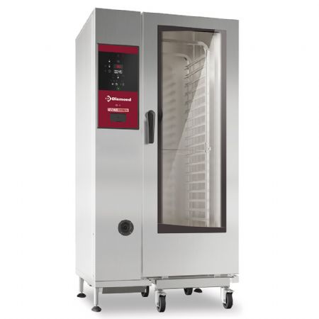 Four mixte �lectrique injection vapeur et air puls� - 20 niveaux GN 1/1 puissance 37,7 kW - 911x864x1794 mm