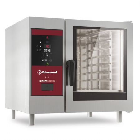 Four professionnel gaz vapeur directe et convection, GN 1/1, Cleaning - Diamond Promo - SDG/06S