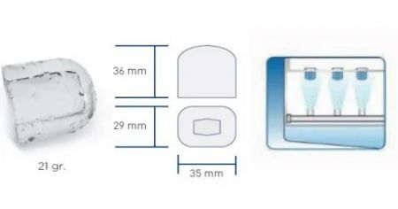 Machine  glaons creux refroidissement  air avec reserve 33kg - 100kg/24h