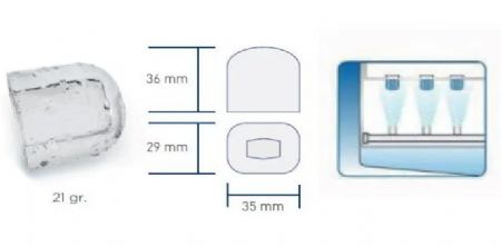 Machine  glaons creux refroidissement  air avec reserve 30kg - 82kg/24h