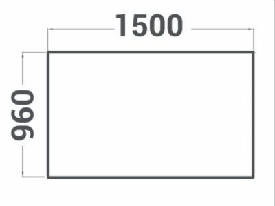Support pour four donatello 1500x960x900mm