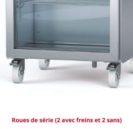 Soubassement réfrigéré 1 porte vitrée 204 L positif - Coreco - SDV-27