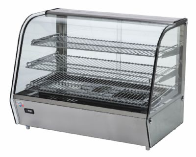 Vitrine de comptoir chauffante avec éclairage led - 160 litres Vitrine de comptoir chauffante avec éclairage led - 160 litres