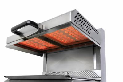 Salamandre �lectrique plafond relevable grille 495x375 mm avec 2 zones de chauffe