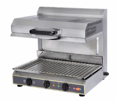 Salamandre électrique plafond relevable grille 495x375 mm avec 2 zones de chauffe Salamandre électrique plafond relevable grille 495x375 mm avec 2 zones de chauffe