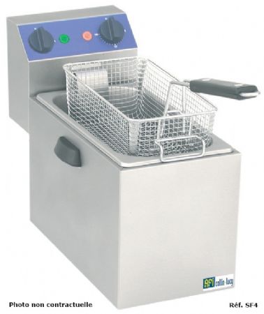 Friteuse à poser petite capacité Monophasé 4 L + 4 L - Afi-Collin-Lucy - SF44
