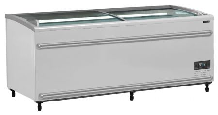 Réfrigérateur/congélateur de supermarché 2 couvercles coulissants - Tefcold - SFI185-CF VS