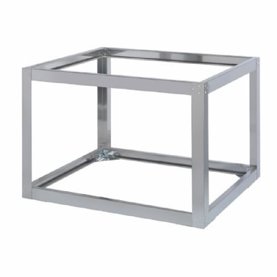 Support inox pour four traditionnel avec surface dappui en acier
