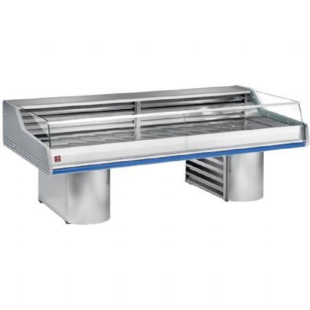 Comptoir réfrigéré professionnel à vitre self-service 2500 mm - Diamond - SG25BS/B1-R2