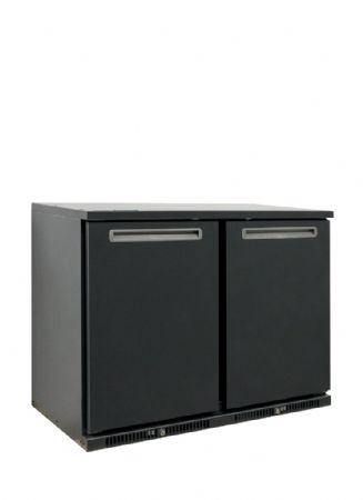 Meuble arrière bar 2 portes pleines à charnières gauche avec plage de température +2/+10°C - 1110x600x840 Meuble arrière bar 2 portes pleines à charnières gauche avec plage de température +2/+10°C - 1110x600x840