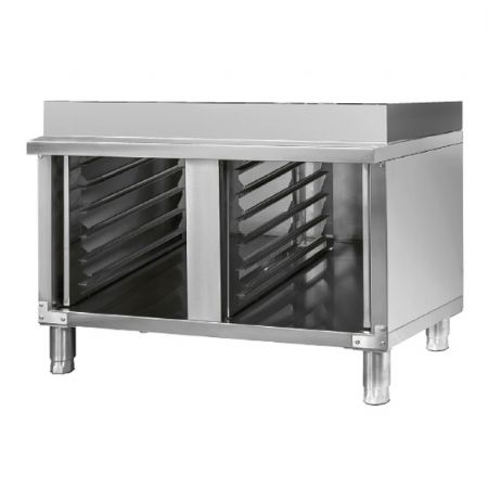 Support avec guides pour fours electrique et convection  gaz 6x et 10x GN 1/1, ferm sur 3 cts