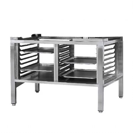 Support avec guides pour fours electrique et convection  gaz 6x GN 1/1 et 10x GN 1/1