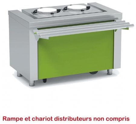 Meuble pour chariot à assiettes - 1200x700x850 mm