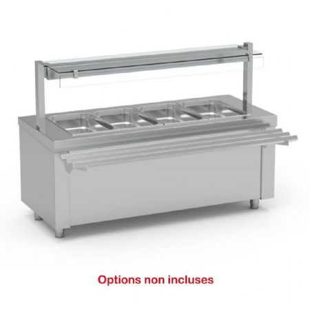 Self-service réfrigéré meuble avec cuve froide capacité 4 GN1/1 profondeur 200 mm température positif - Eratos - SICFA-160