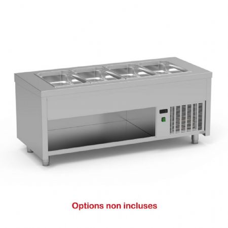 Self-services réfrigérée spécial enfants avec capacité 2 GN1/1 profondeur 200 et température 0°/-5°C - Eratos - SICFA-80