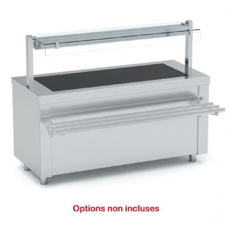 Self-services chaud meuble vitrocéramique capacité 4 GN1/1 - Eratos - SIVTN-160